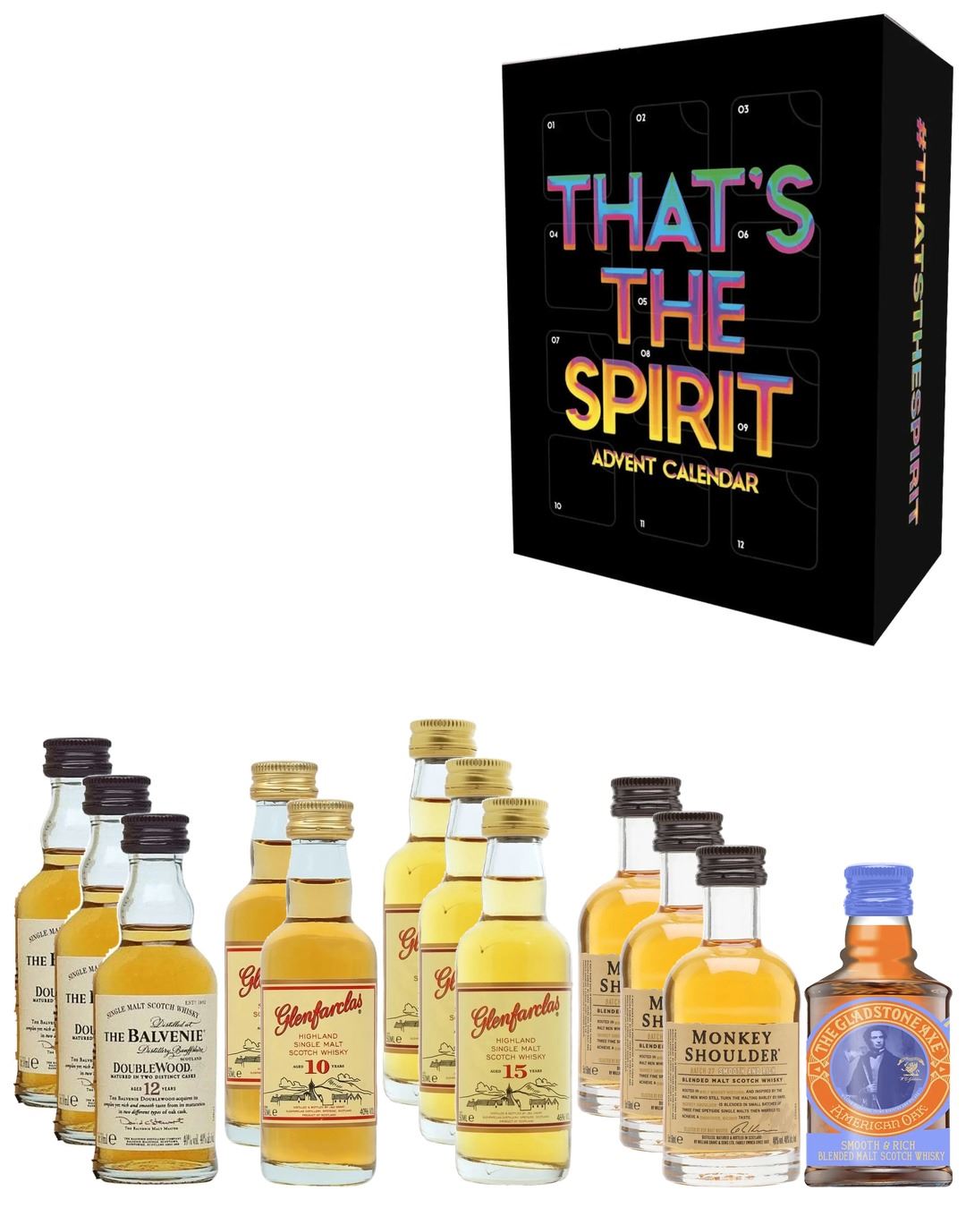 That's the Spirit Malt Whisky Advent Calendar, 12 x 5 cl spirit-miniatures