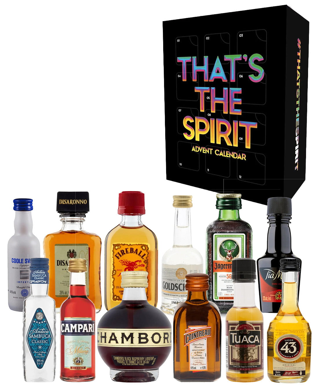 That's The Spirit - Mixologist’s Advent Calendar, 12 x 5 cl Spirit Miniatures