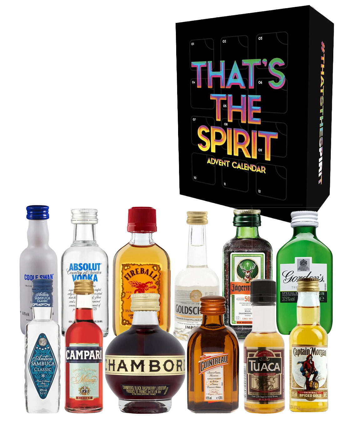 That's The Spirit - Mixologist’s Advent Calendar, 12 x 5 cl Spirit Miniatures