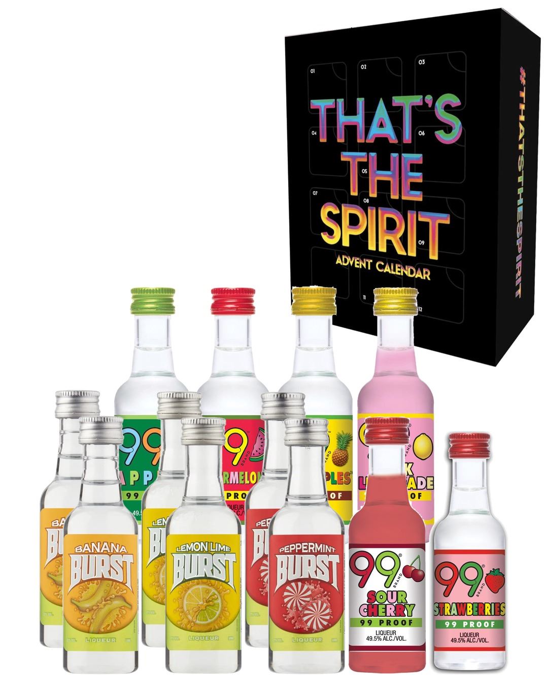 That's the Spirit Shots Shots Shots Advent Calendar, 12 x 5 cl spirit-miniatures