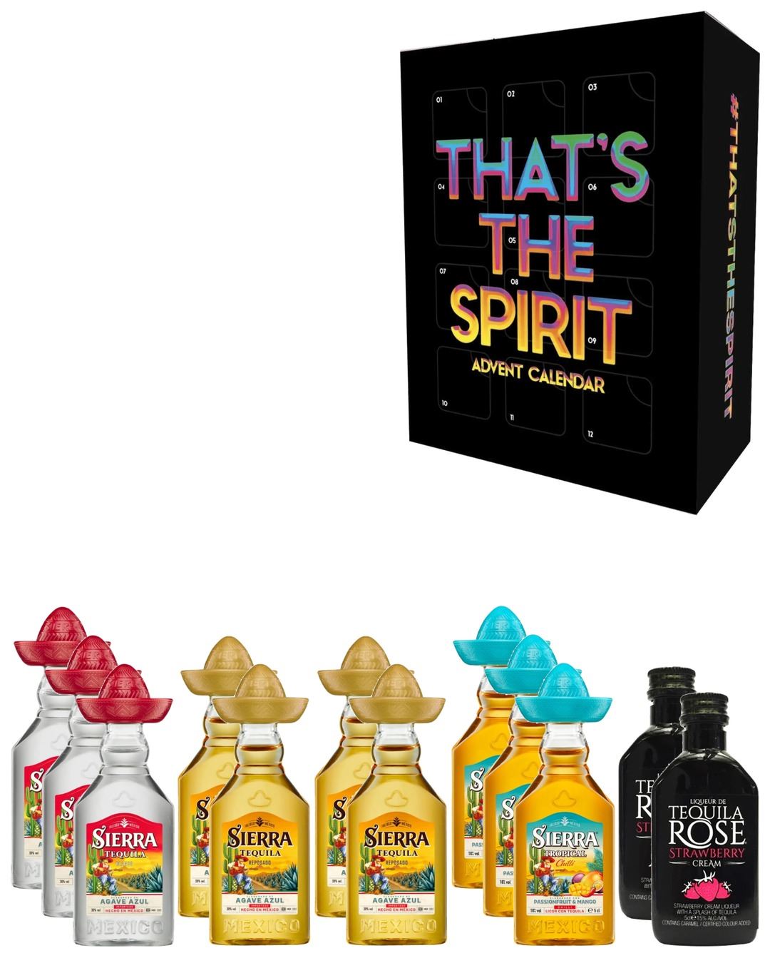 That's the Spirit Tequila Fiesta Advent Calendar, 12 x 5 cl spirit-miniatures