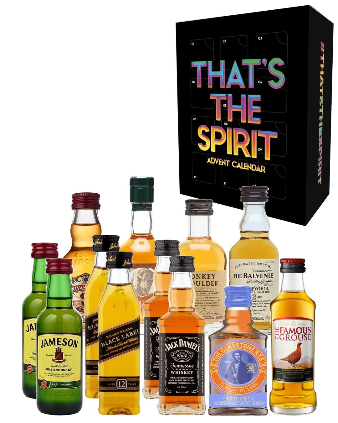 That's the Spirit Whiskies of the World Advent Calendar, 12 x 5 cl spirit-miniatures