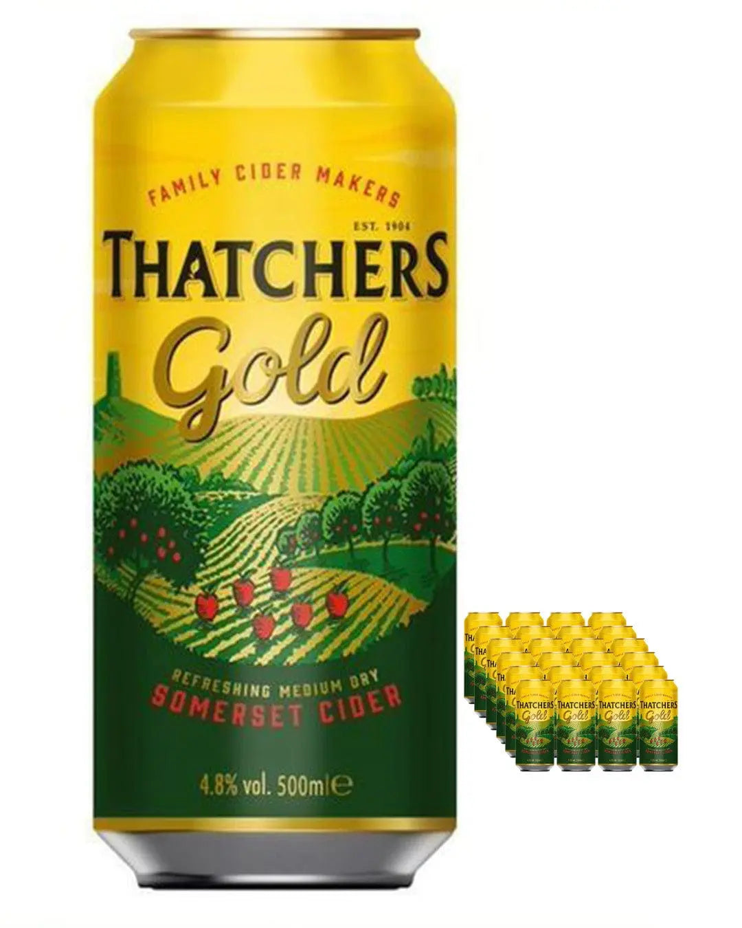 Thatchers Gold Cider Can Multipack, 24 x 500 ml Cider