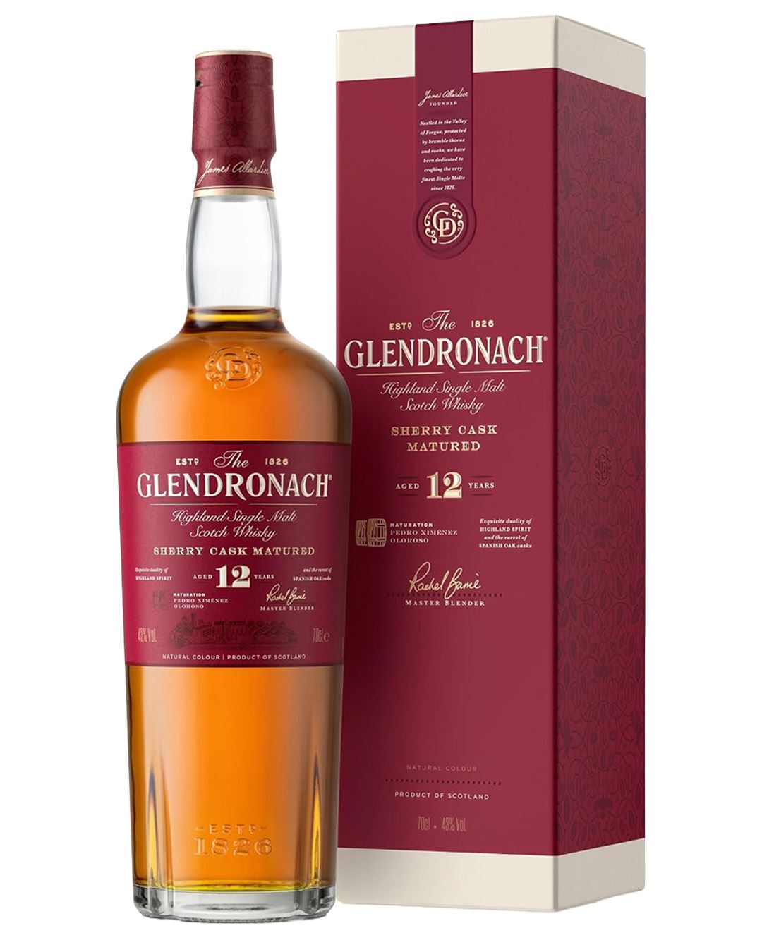 The GlenDronach 12 Year Old Original Single Malt Whisky, 70 cl whisky 5060088791646