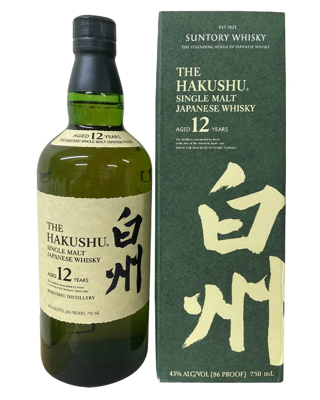 The Hakushu 12 Year Old Single Malt Japanese Whisky, 70 cl Whisky 4901777228894