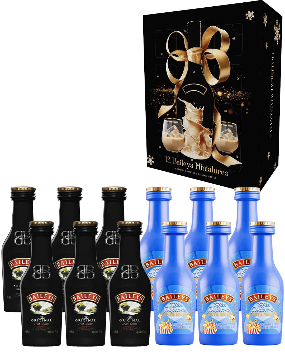 The Irish Cream Liqueur Advent Calendar, 12 x 5 cl Spirit Miniatures