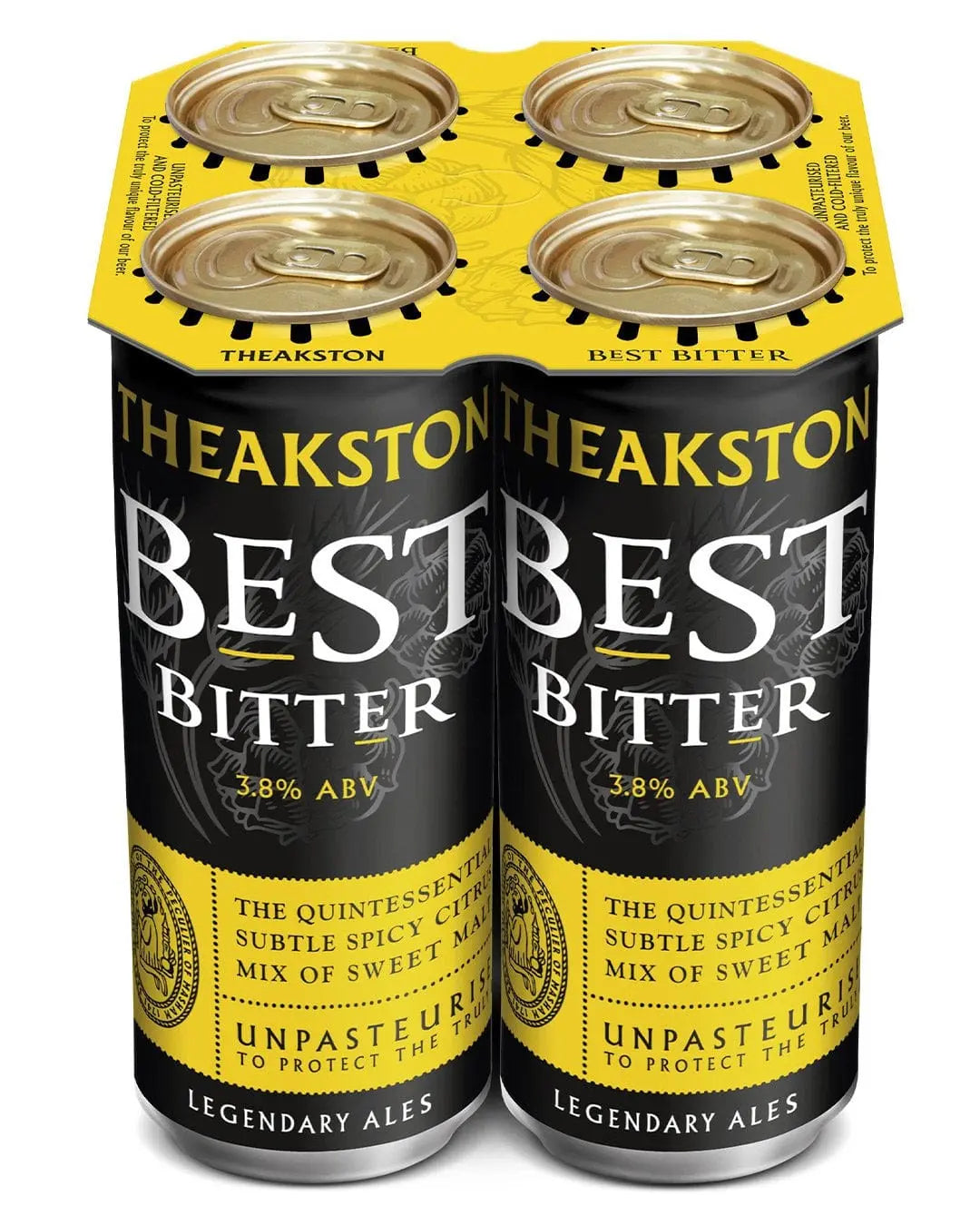 Theakston Best Bitter Premium Ale Beer Can Multipack, 4 x 440 ml Beer