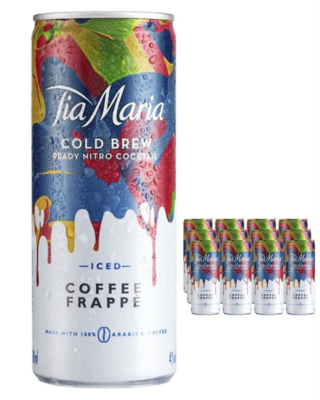 Tia Maria Cold Brew Iced Coffee Frappe Premixed Cocktail Can Multipack, 12 x 200 ml Ready Made Cocktails