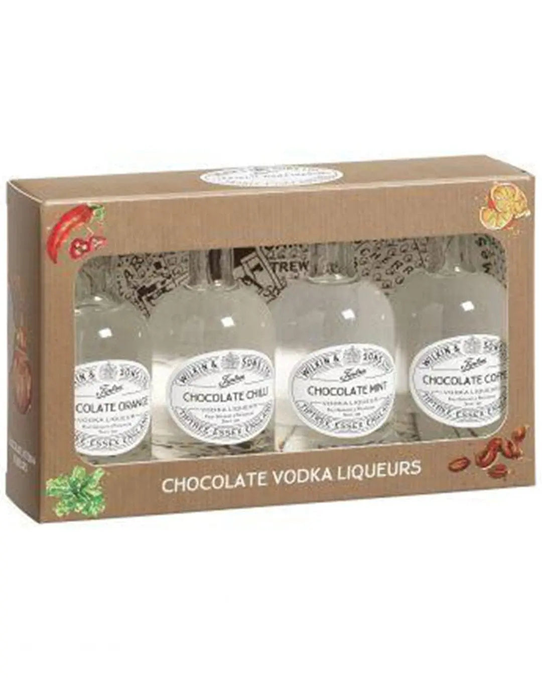 Tiptree Miniature Chocolate Vodka Liqueurs Box, 4 x 5 cl Spirit Miniatures 00043647001764