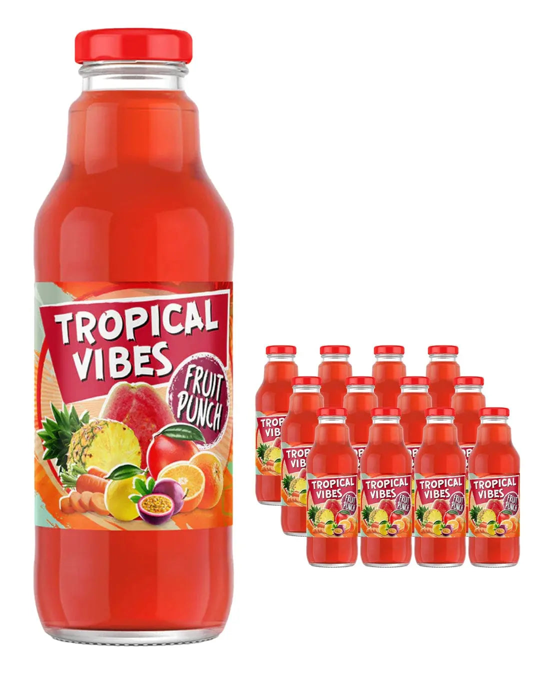 Tropical Vibes Fruit Punch Multipack, 12 x 532 ml Soft Drinks & Mixers