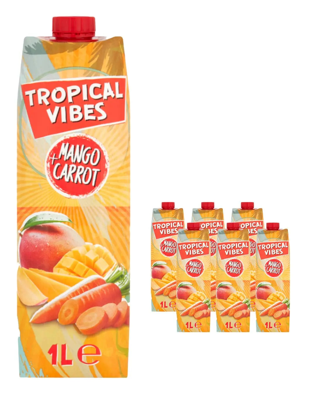 Tropical Vibes Mango Carrot Multipack, 6 x 1 L Soft Drinks & Mixers