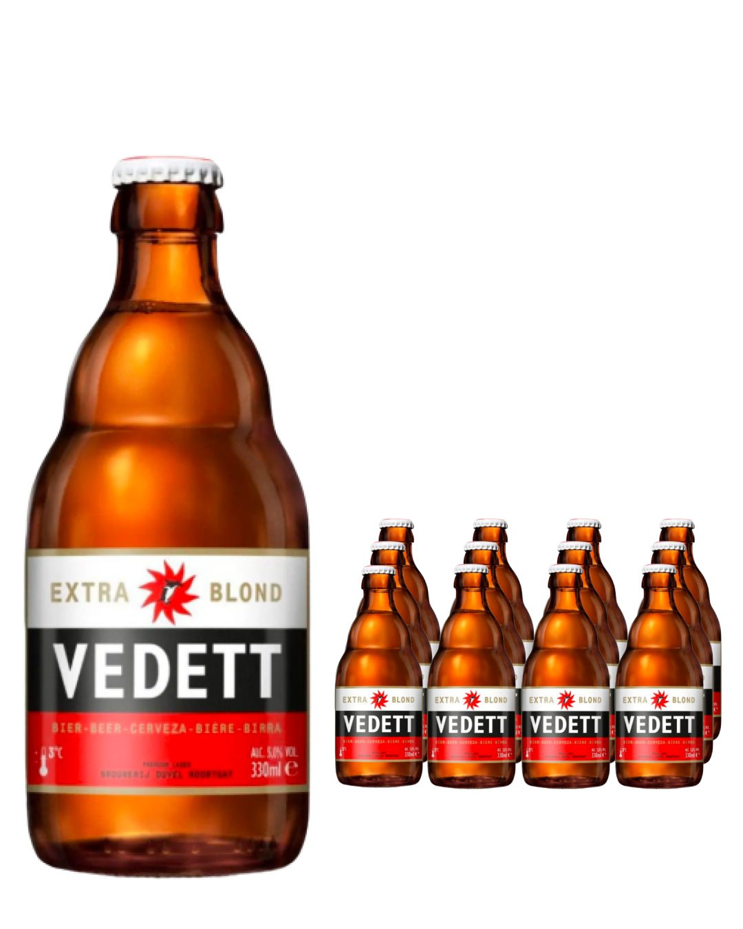 Vedett Blond Bottle Multipack, 12 x 330 ml Beer