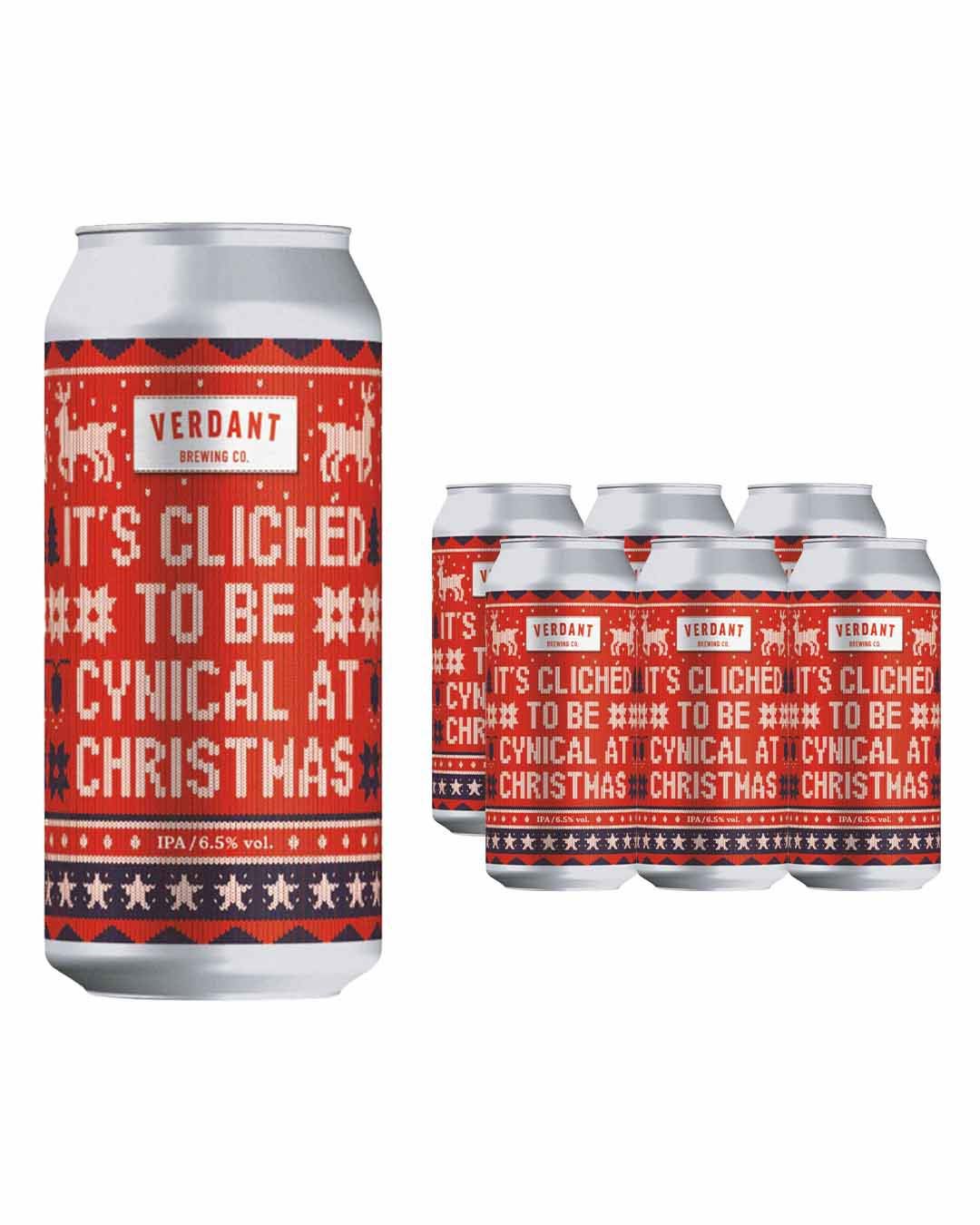 Verdant It's Cliched to be Cynical at Christmas IPA Can Multipack, 6 x 440 ml beer