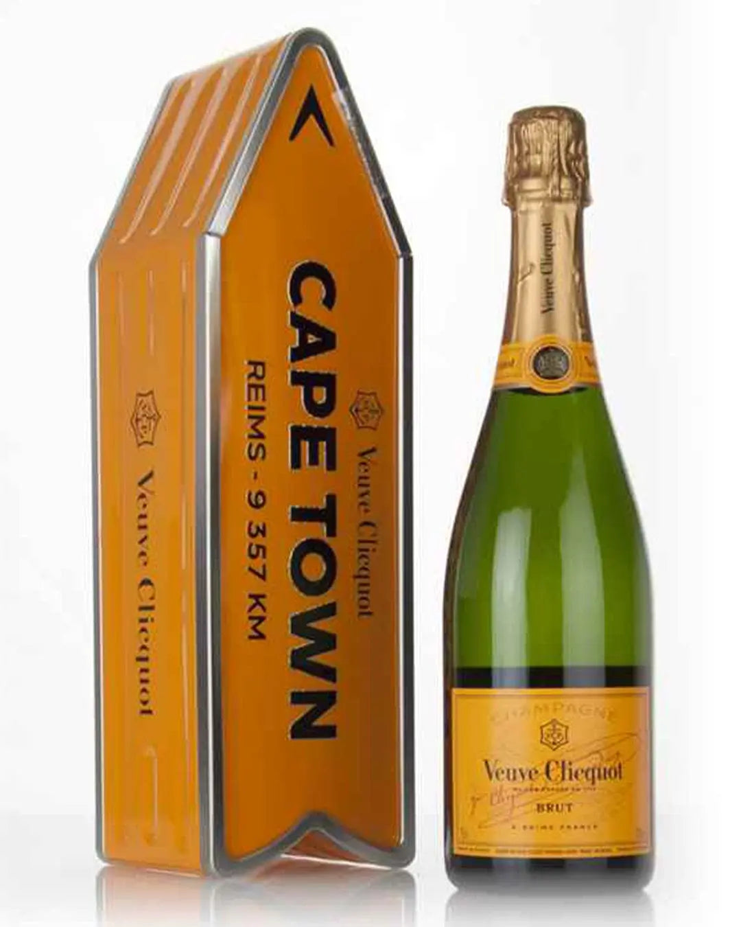 Veuve Clicquot Yellow Label Arrow Sign Gift Box, 75 cl Champagne & Sparkling
