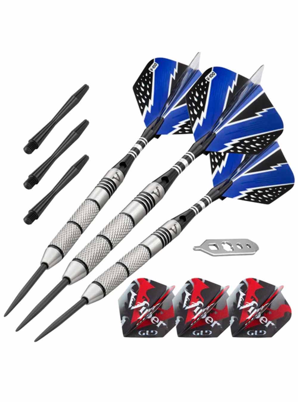 Viper Cold Steel Darts 80% Tungsten Steel Tip Darts 21 Grams Bar Games