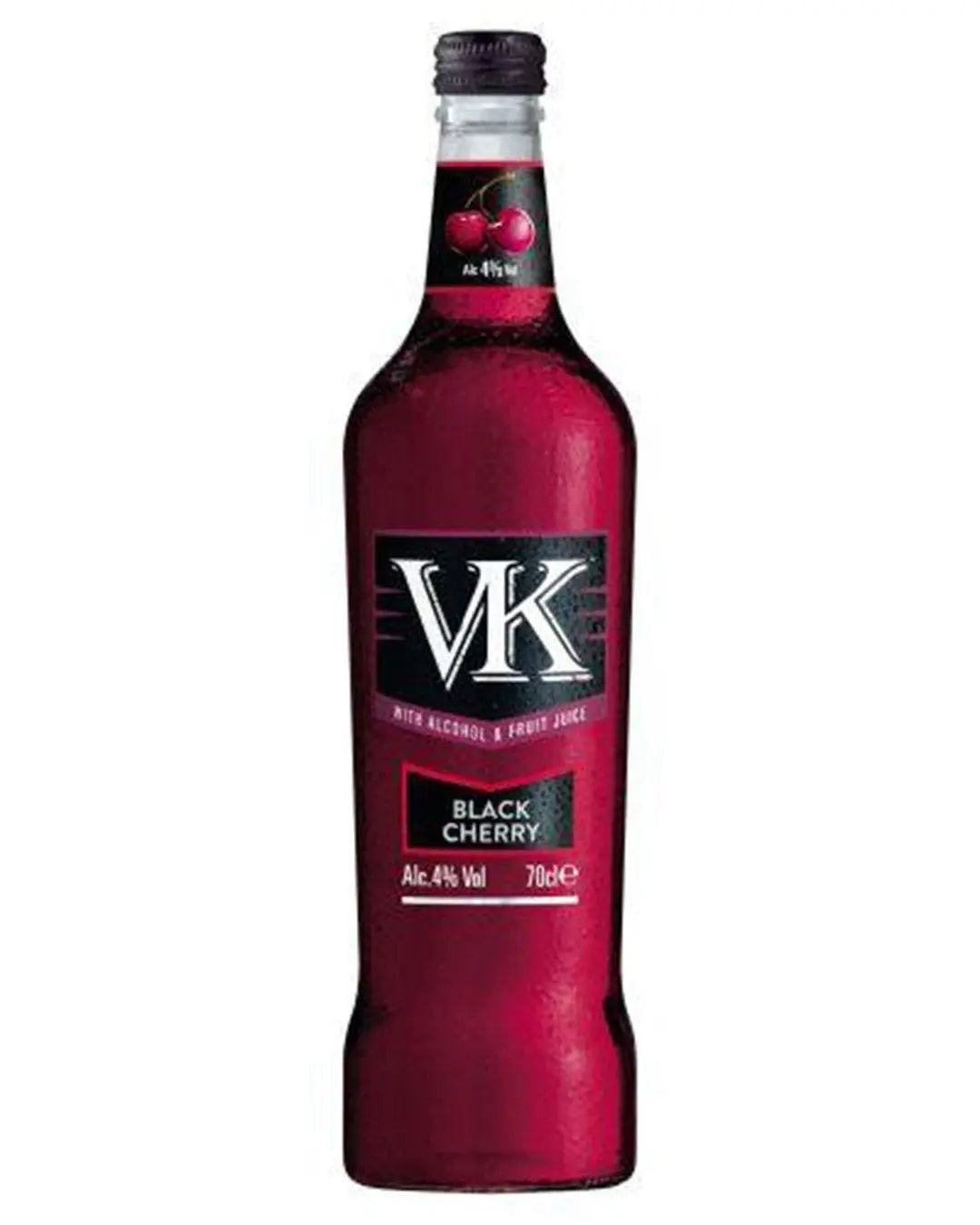 VK Black Cherry Premixed Cocktail Vodka Drink, 70 cl Ready Made Cocktails