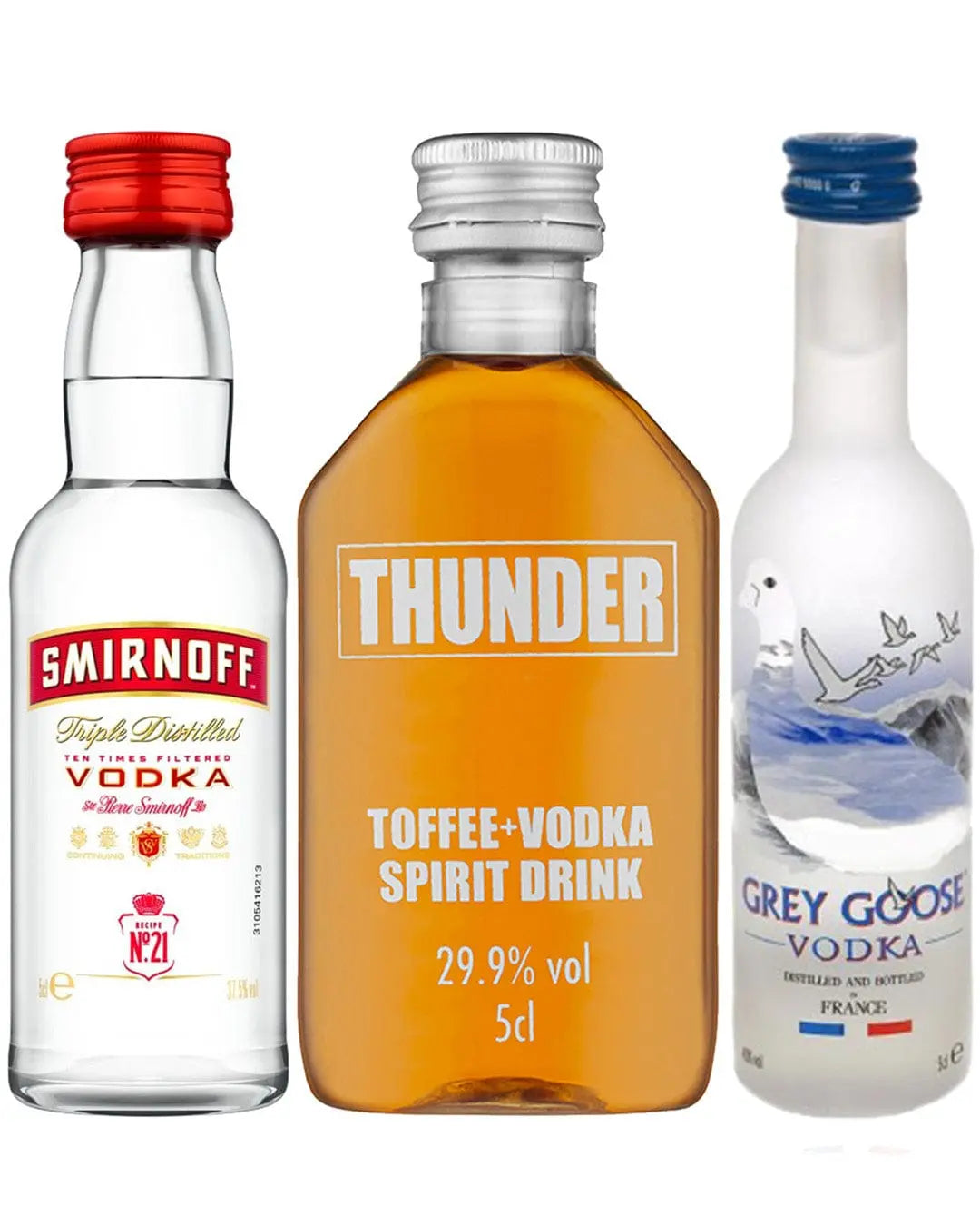 Vodka Miniature Tasting Trio, 3 x 5 cl Spirit Miniatures