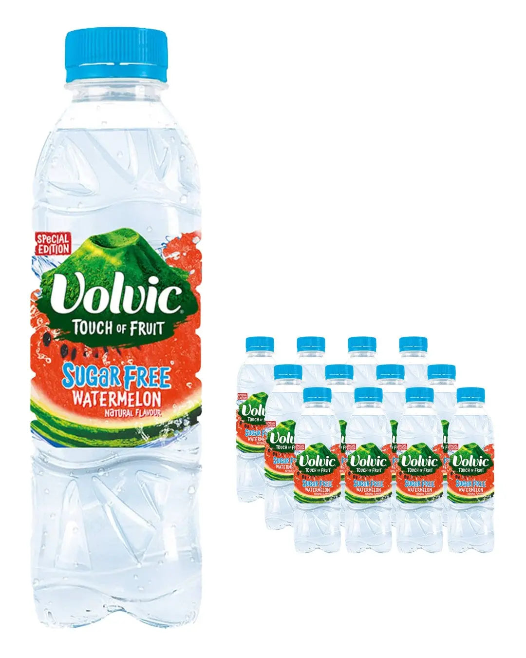 Volvic Sugar Free Touch of Fruit Watermelon Flavoured Water Multipack, 12 x 500 ml Water