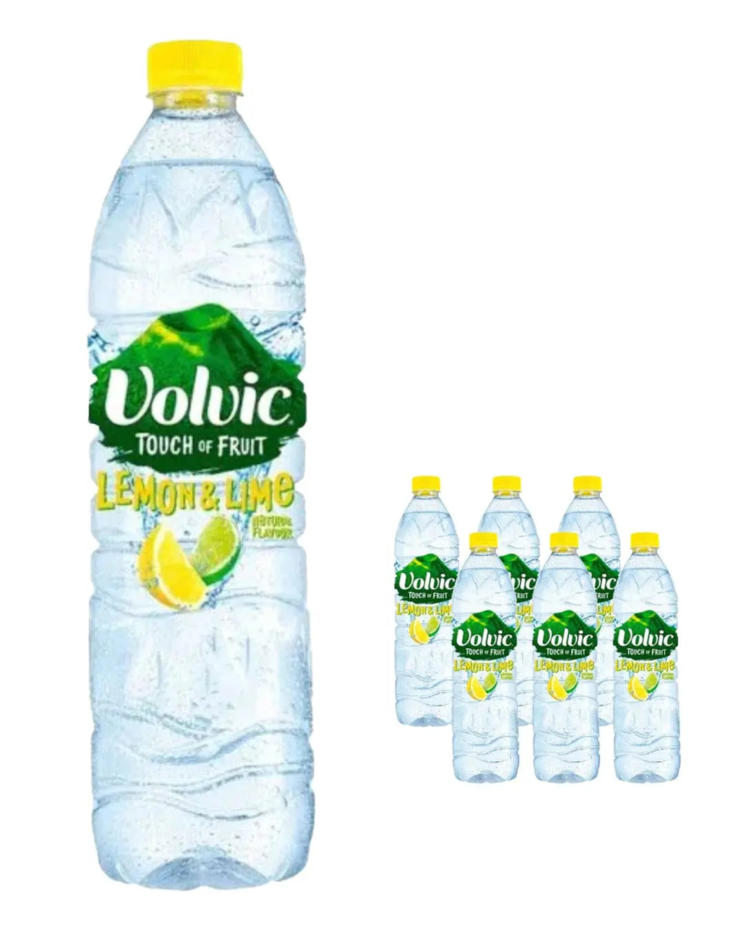 Volvic Touch of Fruit Lemon & Lime Flavoured Water Multipack, 6 x 1.5 L Water