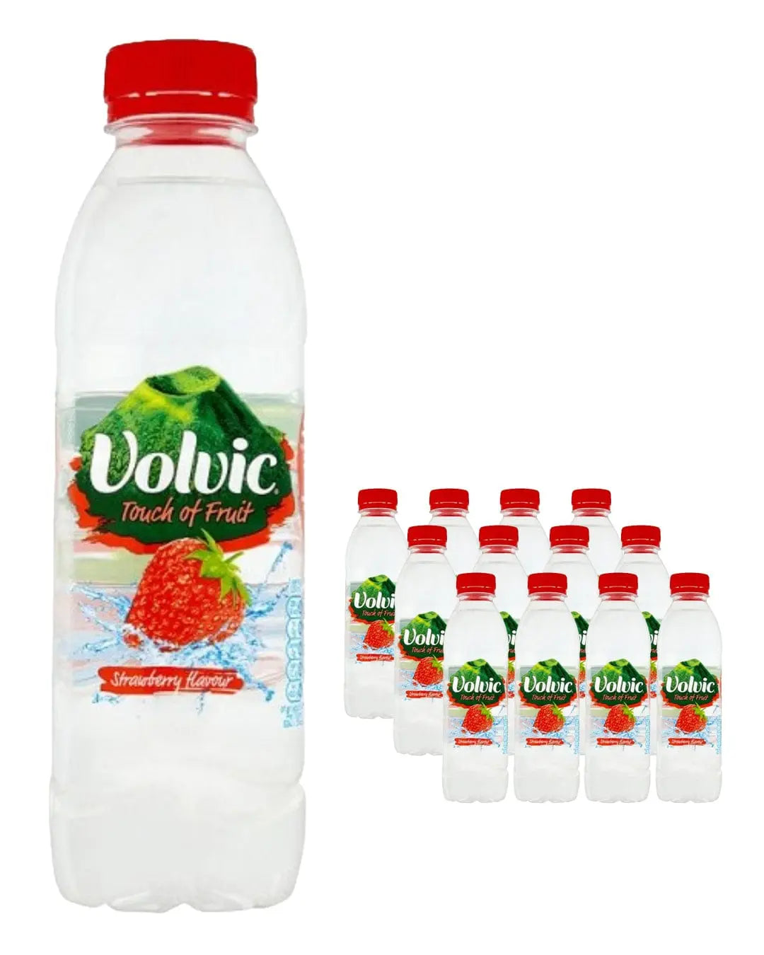 Volvic Touch of Fruit Strawberry Multipack, 12 x 500 ml Water