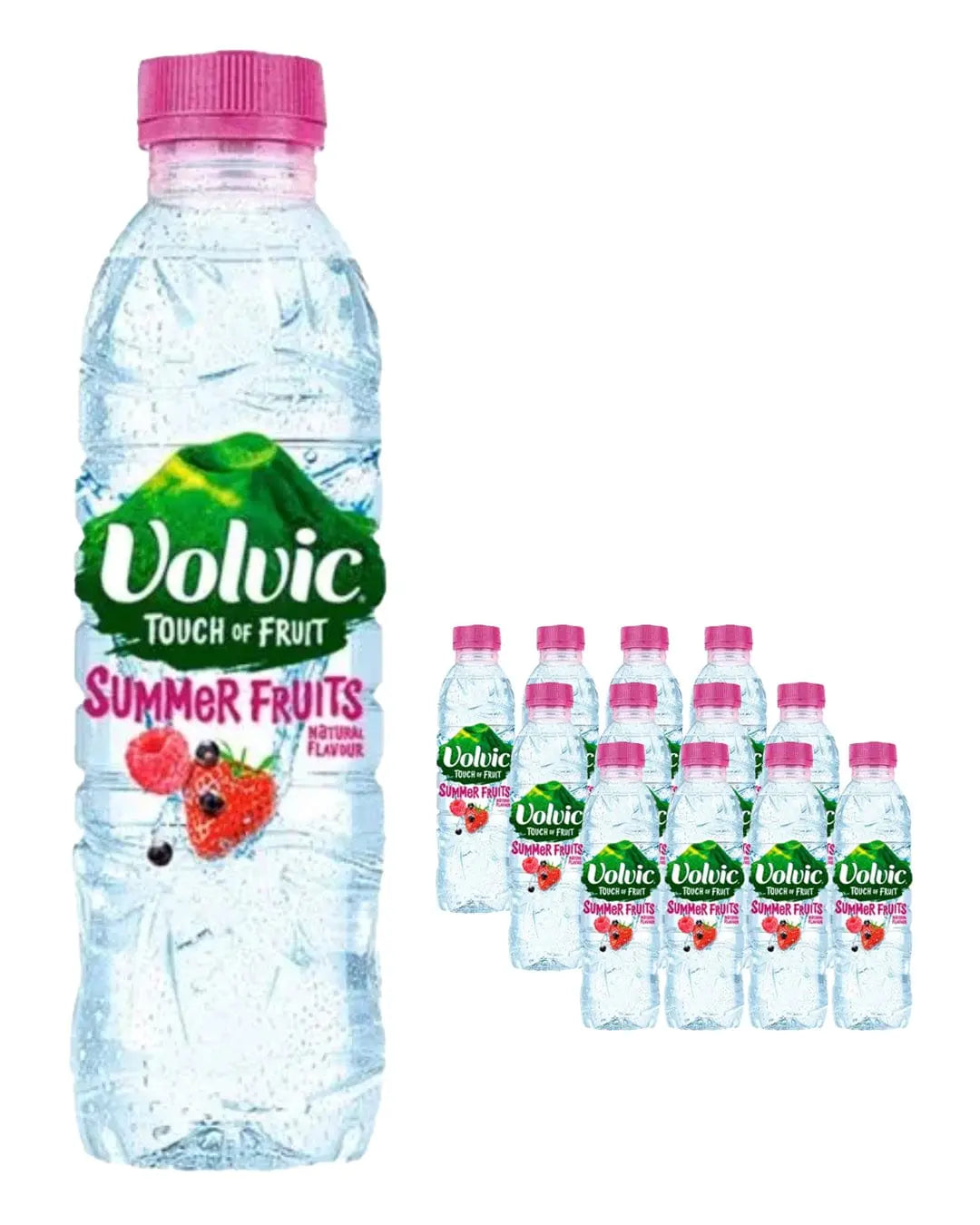 Volvic Touch of Fruit Summer Fruit Flavoured Water Multipack, 12 x 500 ml Water