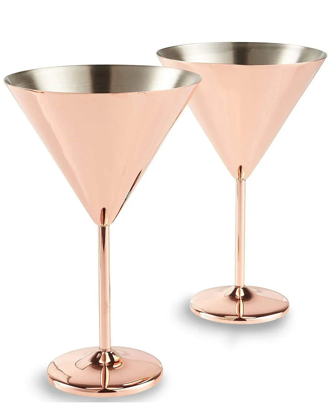 VonShef Copper Martini Glasses Tableware