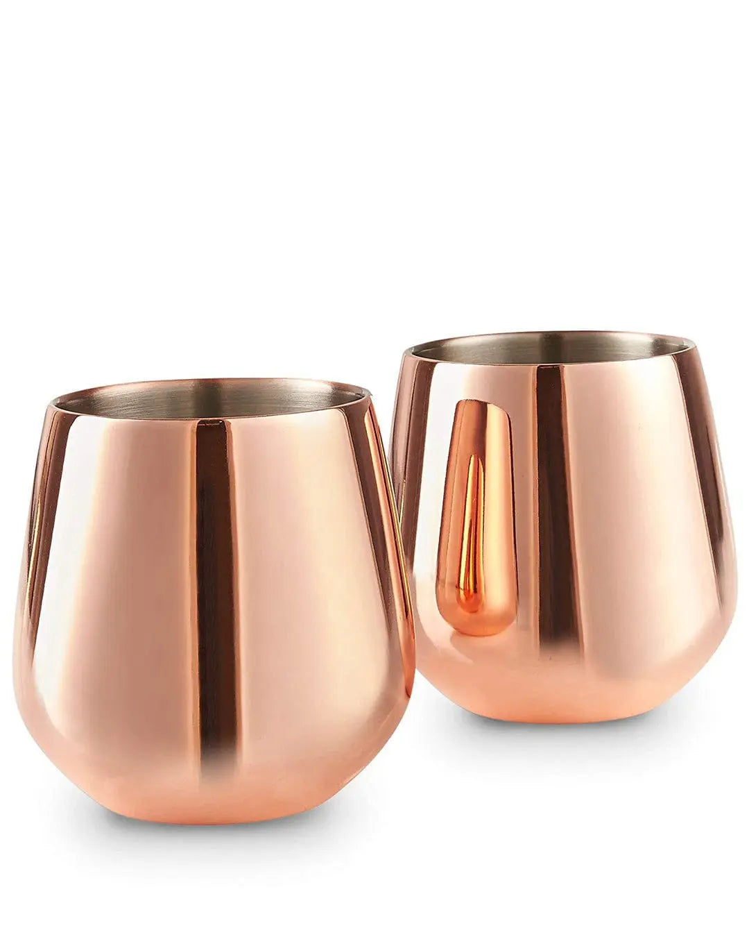 VonShef Copper Stemless Glasses Tableware