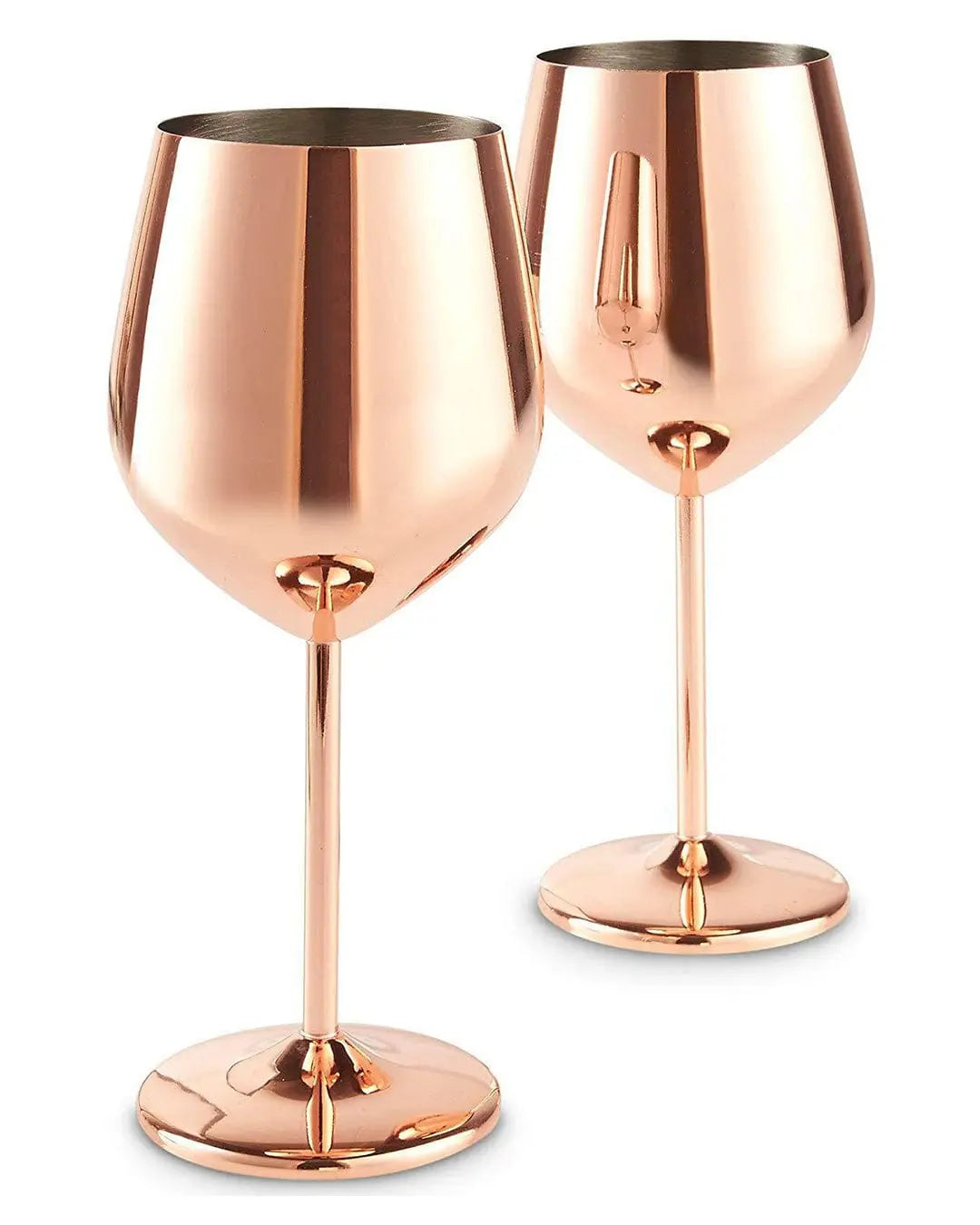 VonShef Copper Wine Glasses Tableware