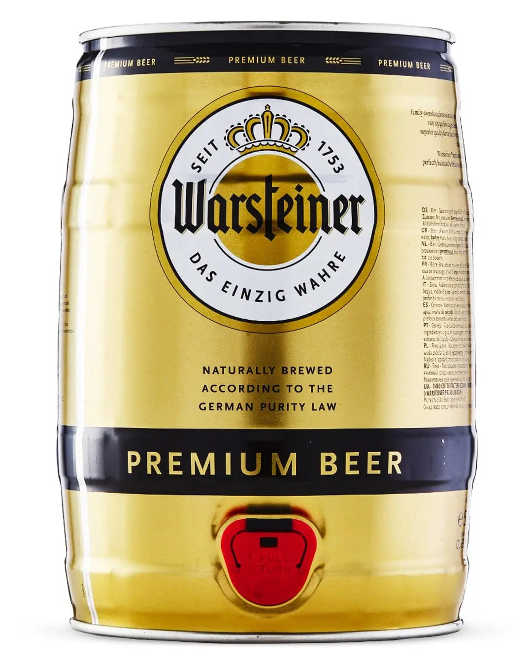 Warsteiner Premium Mini Keg, 5 L Beer