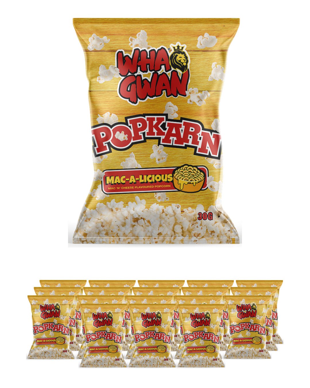 Wha Gwan Popkarn Jerk it up Popcorn Multipack, 18 x 25 g – The