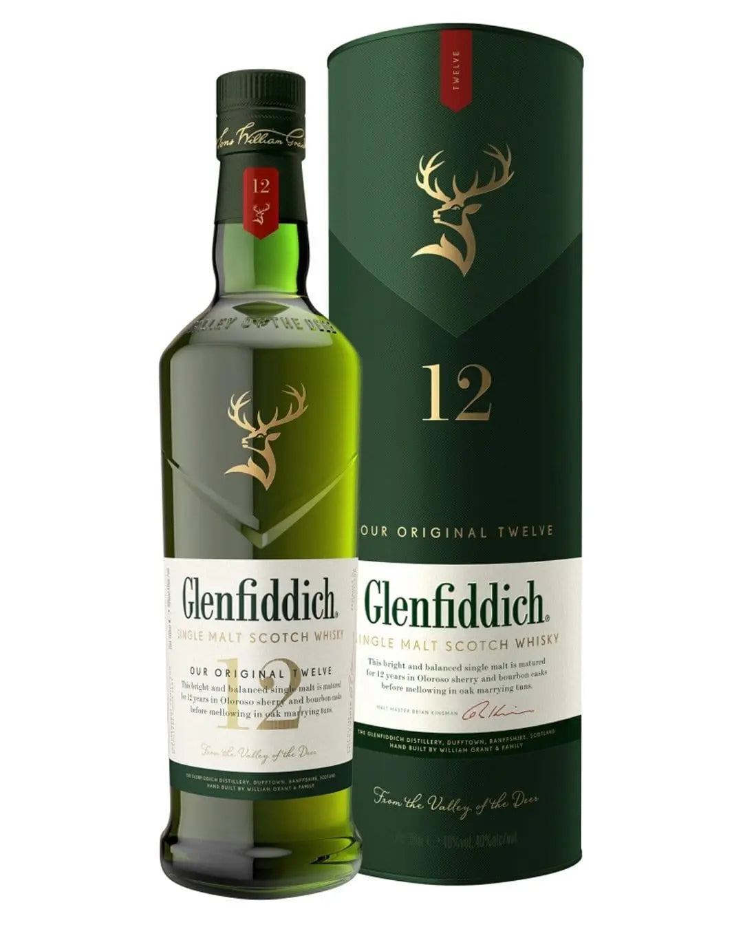 Glenfiddich 12 Year Old Single Malt Scotch Whisky, 70 cl Whisky 5010327000176