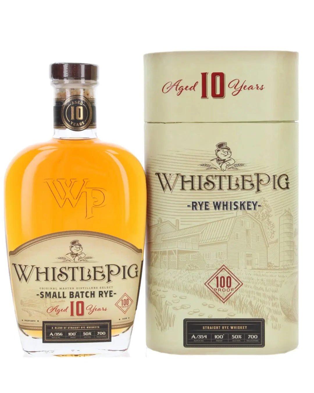 WhistlePig Straight Rye 10 Year Old, 70 cl Whisky 851460002079
