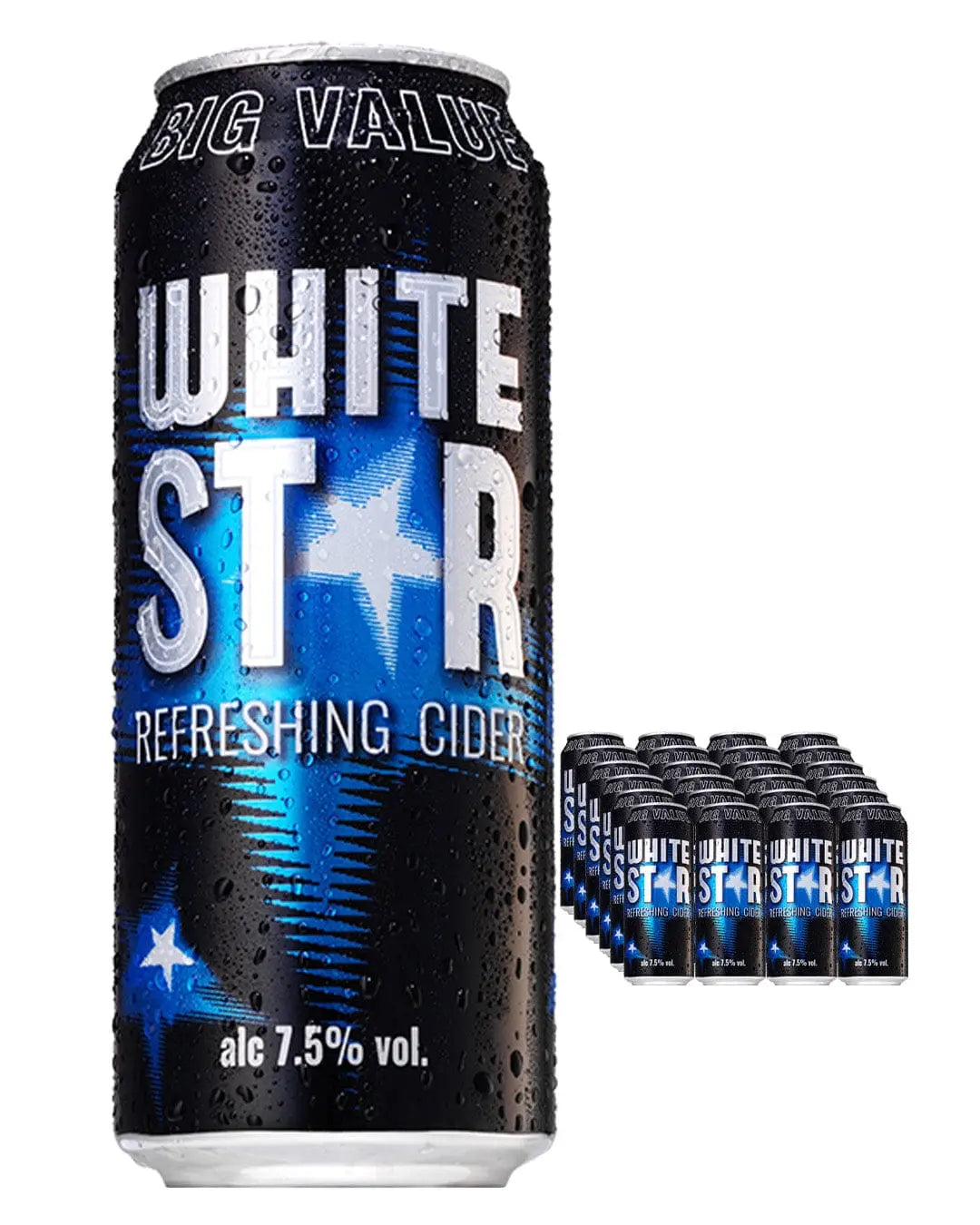 White Star Cider Cans Multipack, 24 x 500 ml Cider