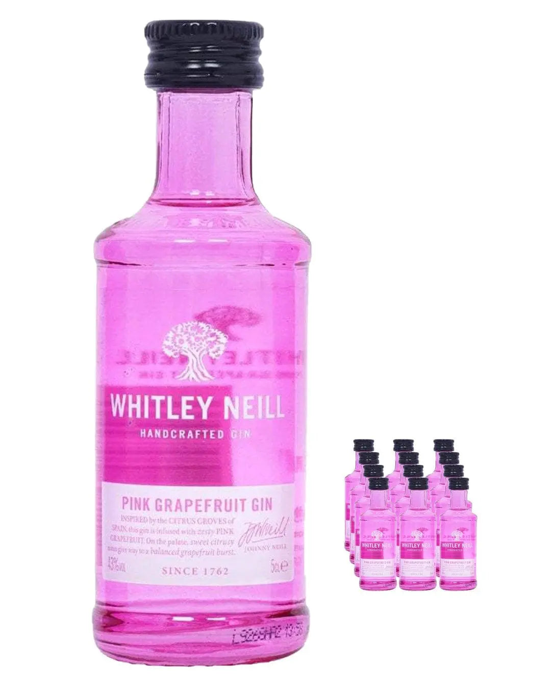 Whitley Neill Pink Grapefruit Gin Miniataure, 5 cl Spirit Miniatures