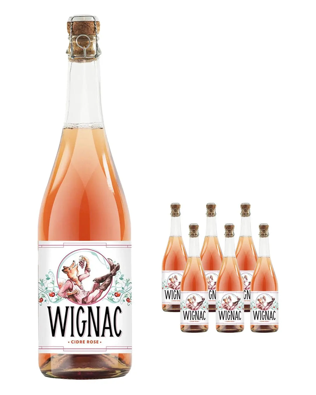Wignac Cidre Rose, Le Goupil Case, 6 x 750 ml Cider