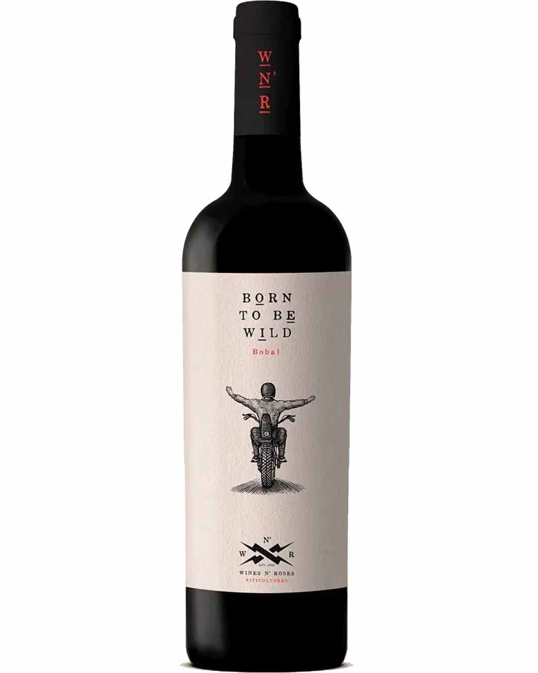 Wine N' Roses Born To Be Wild Bobal Red Wine, 75 cl red-wine