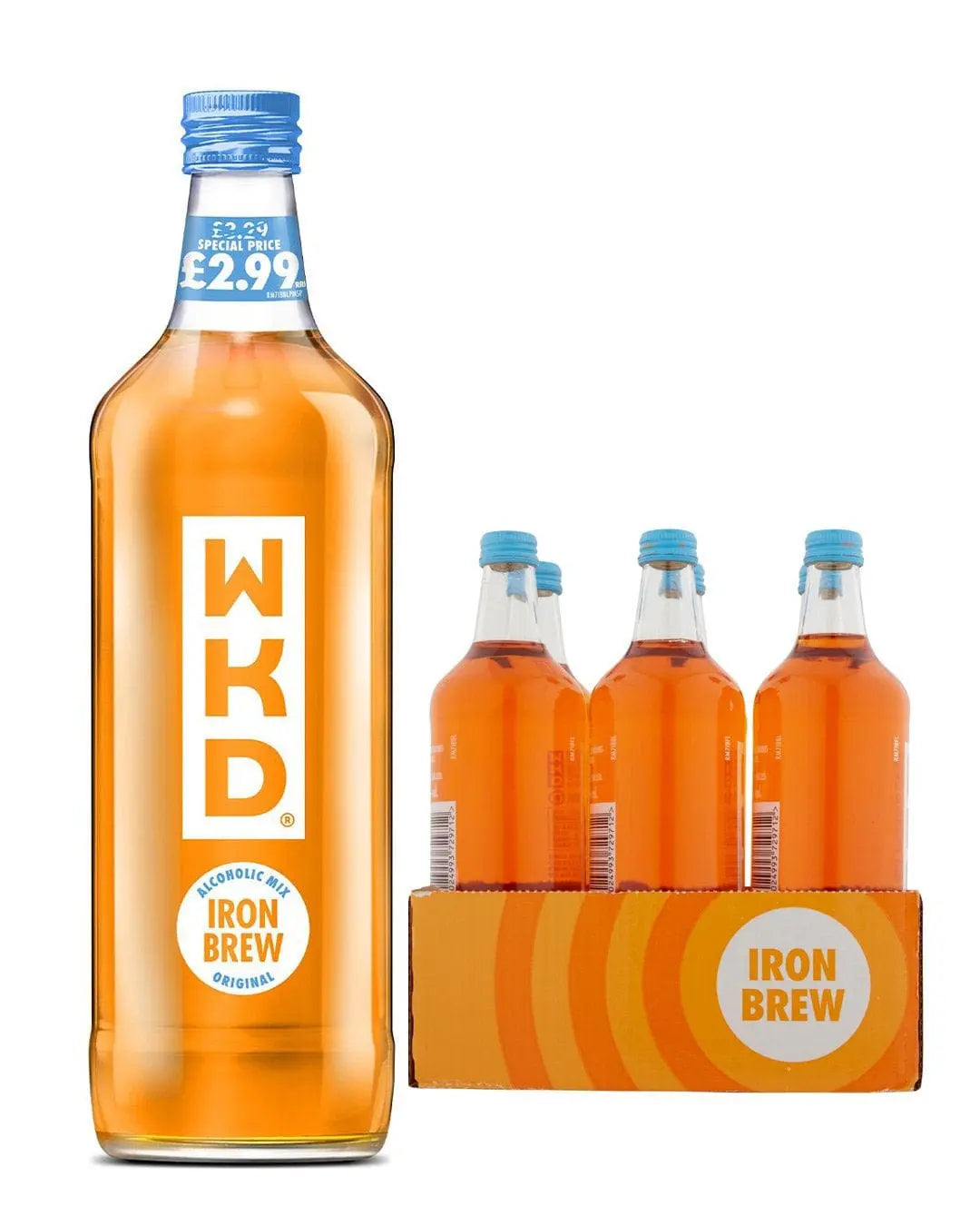 WKD Iron Brew Multipack, 6 x 70 cl Ready Made Cocktails