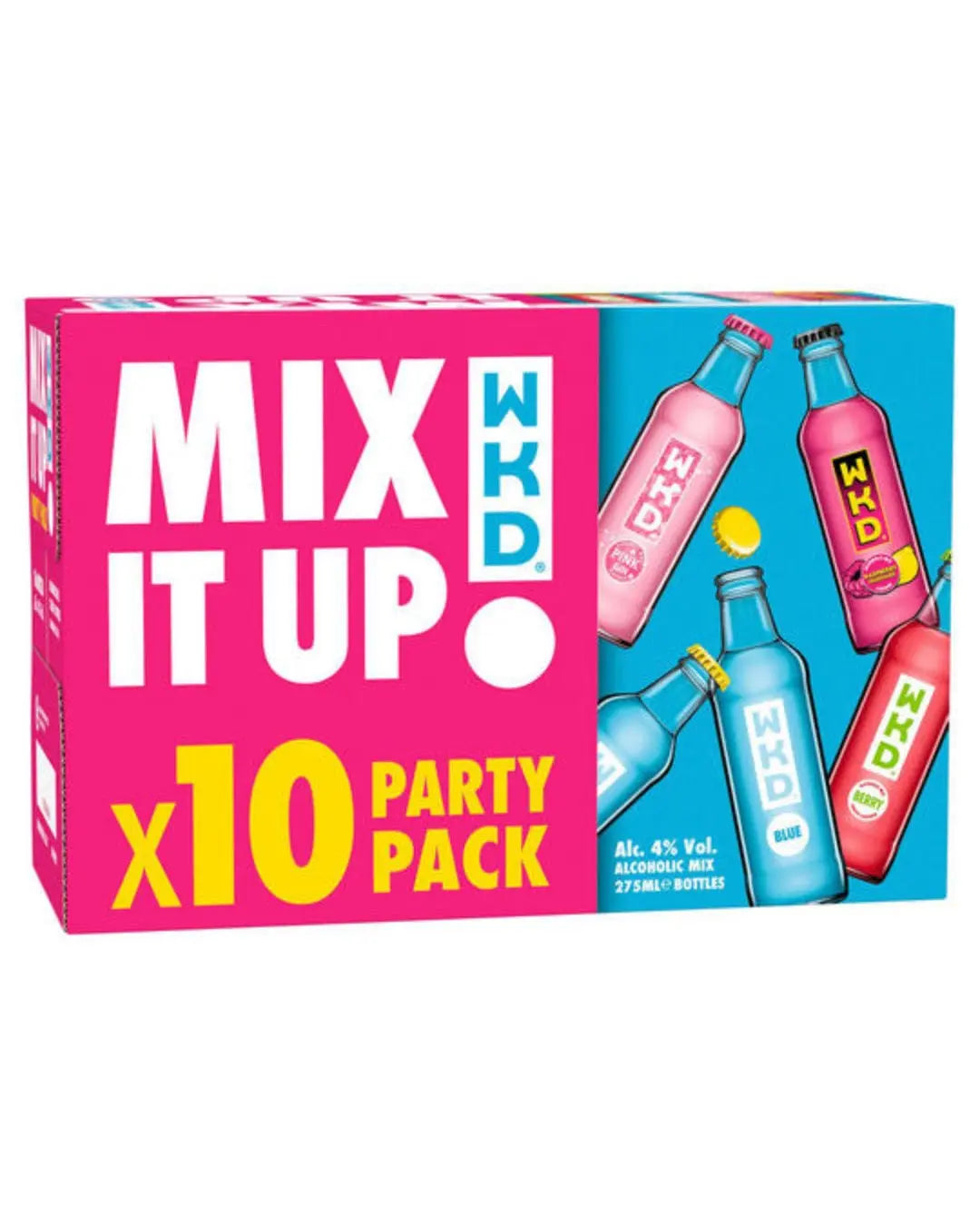 WKD Mix It Up Pack, 10 x 275 ml Ready Made Cocktails