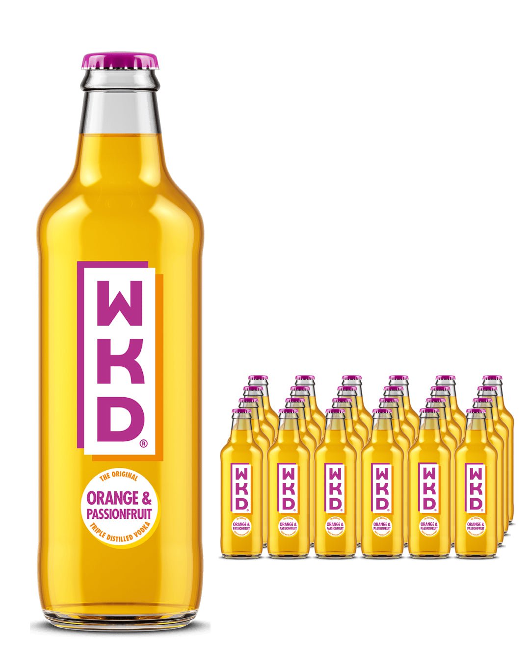 WKD Orange & Passionfruit Original Vodka Mix Multipack, 24 x 275 ml ...