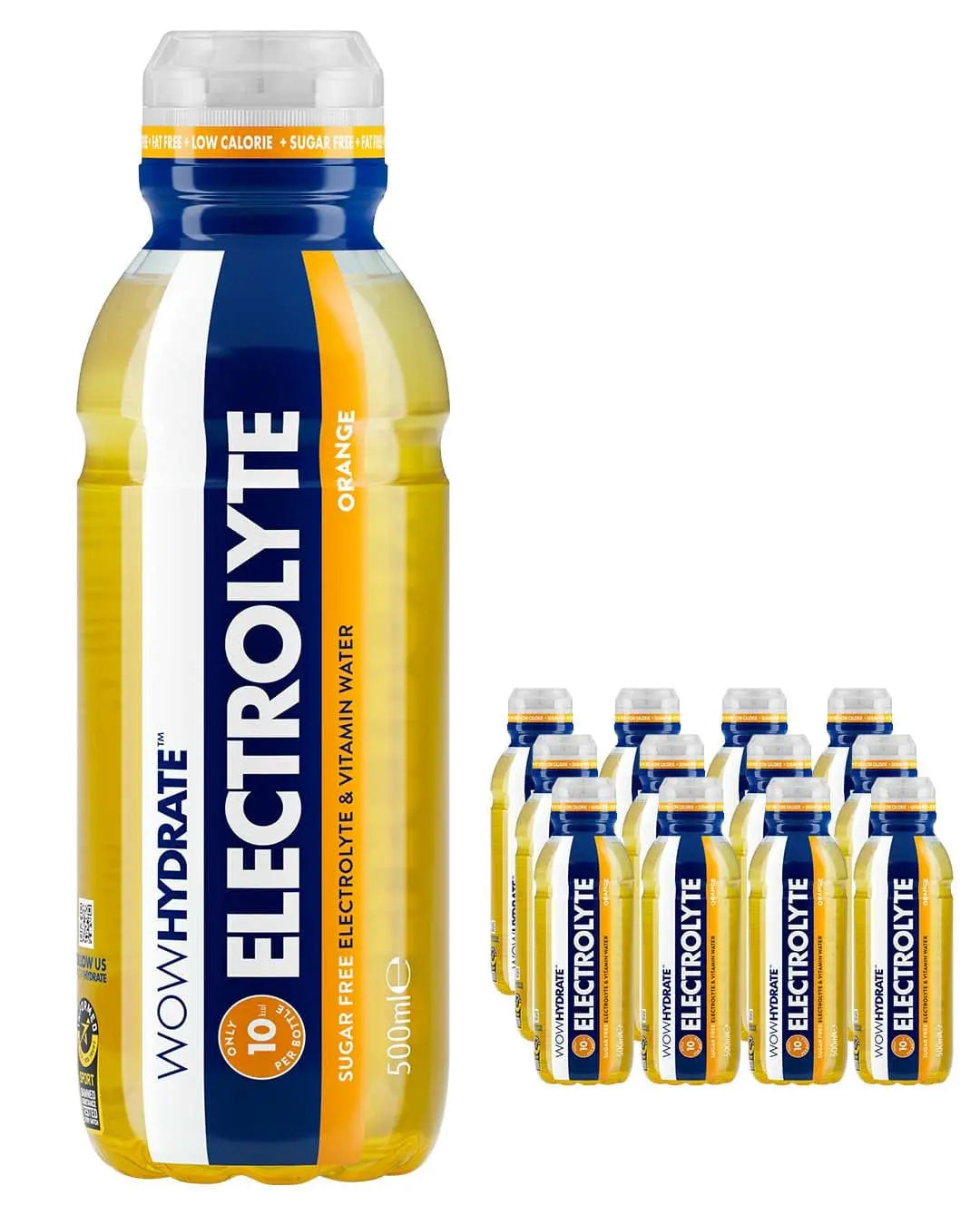 Wow Hydrate Electrolyte Orange Drink Multipack, 12 x 500 ml Soft Drinks & Mixers