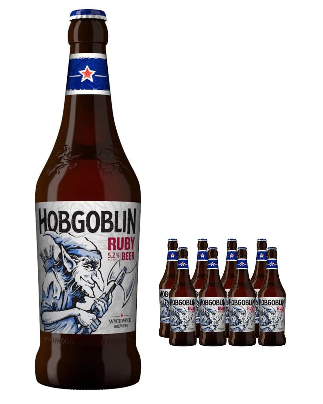 Wychwood Hobgoblin Ruby Beer Bottle Multipack, 8 x 500 ml Beer