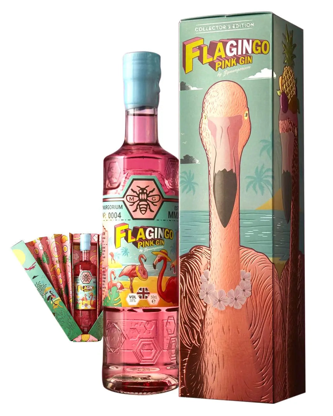 Zymurgorium FlaGingo Pink Gin Limited Edition Presentation Gift Set Box, 50 cl Gin 5060464800559